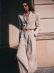 CUTO striped suit trousers