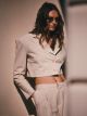 FOLDS striped jacket