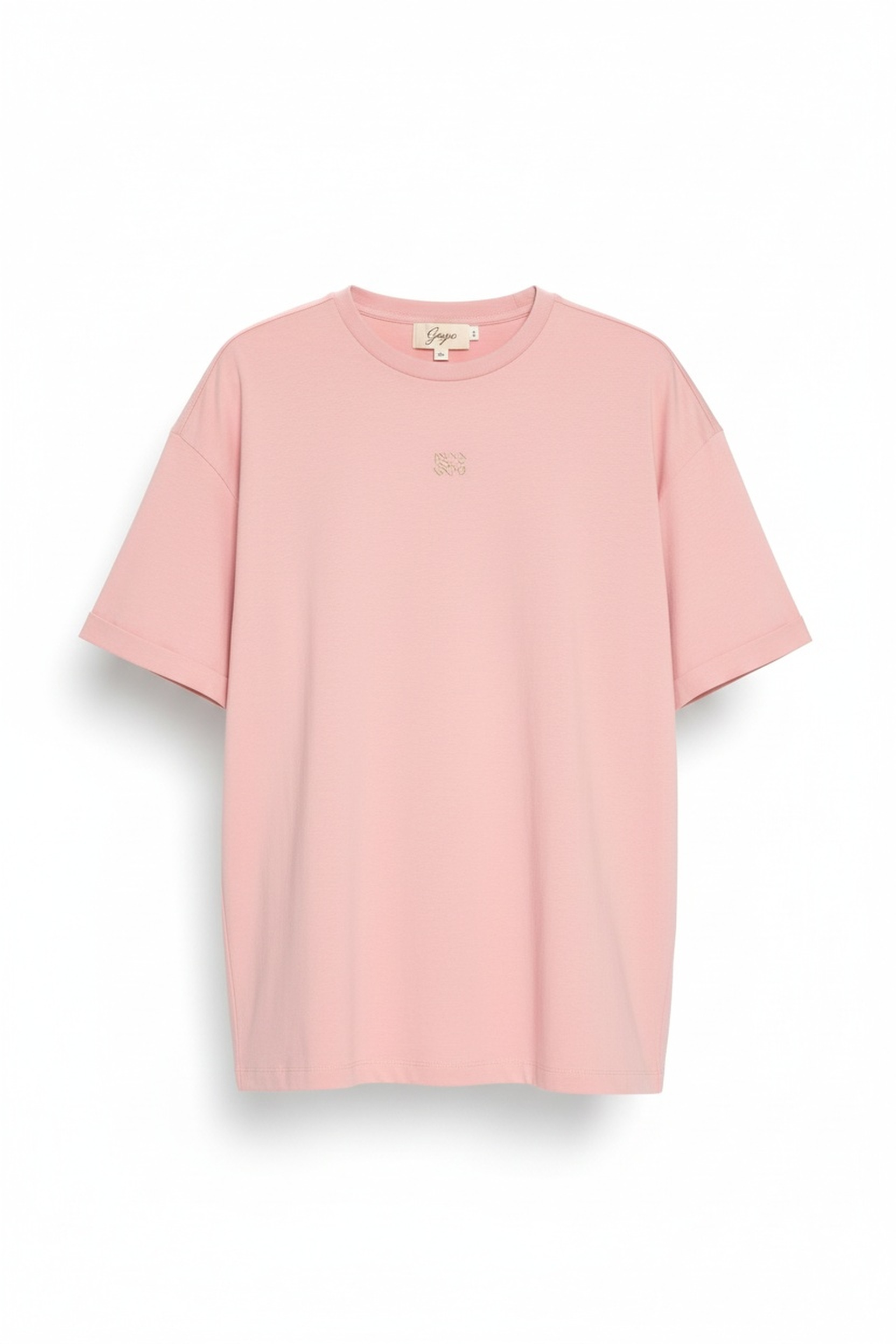 Oversize Pink T-shirt with Subtle Logo Detail photo 1
