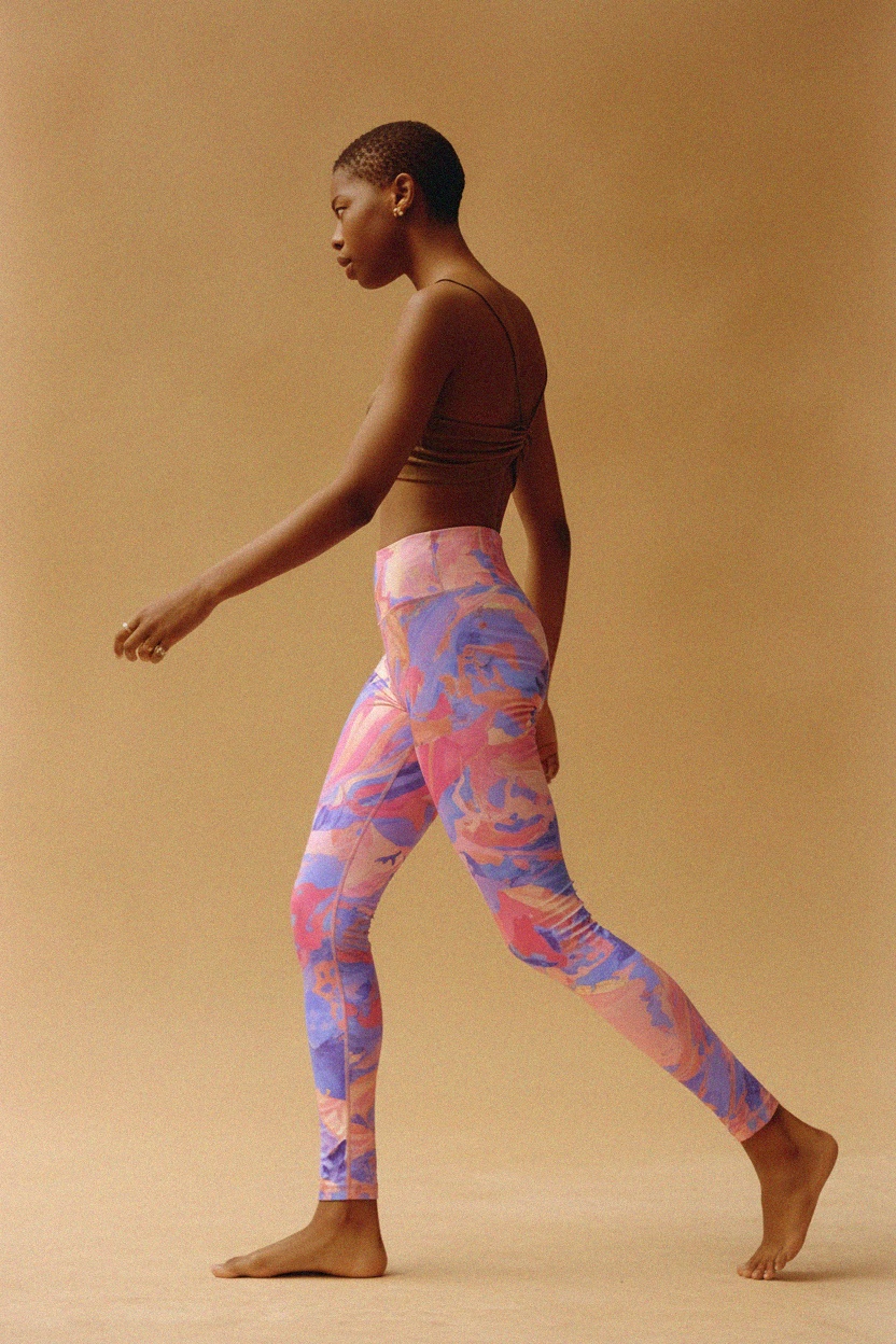 Vibrant Abstract Print Leggings photo 3