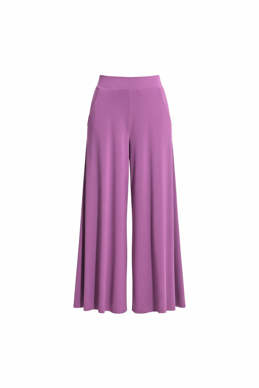 Elegant Purple Wide-Leg Pants photo 1