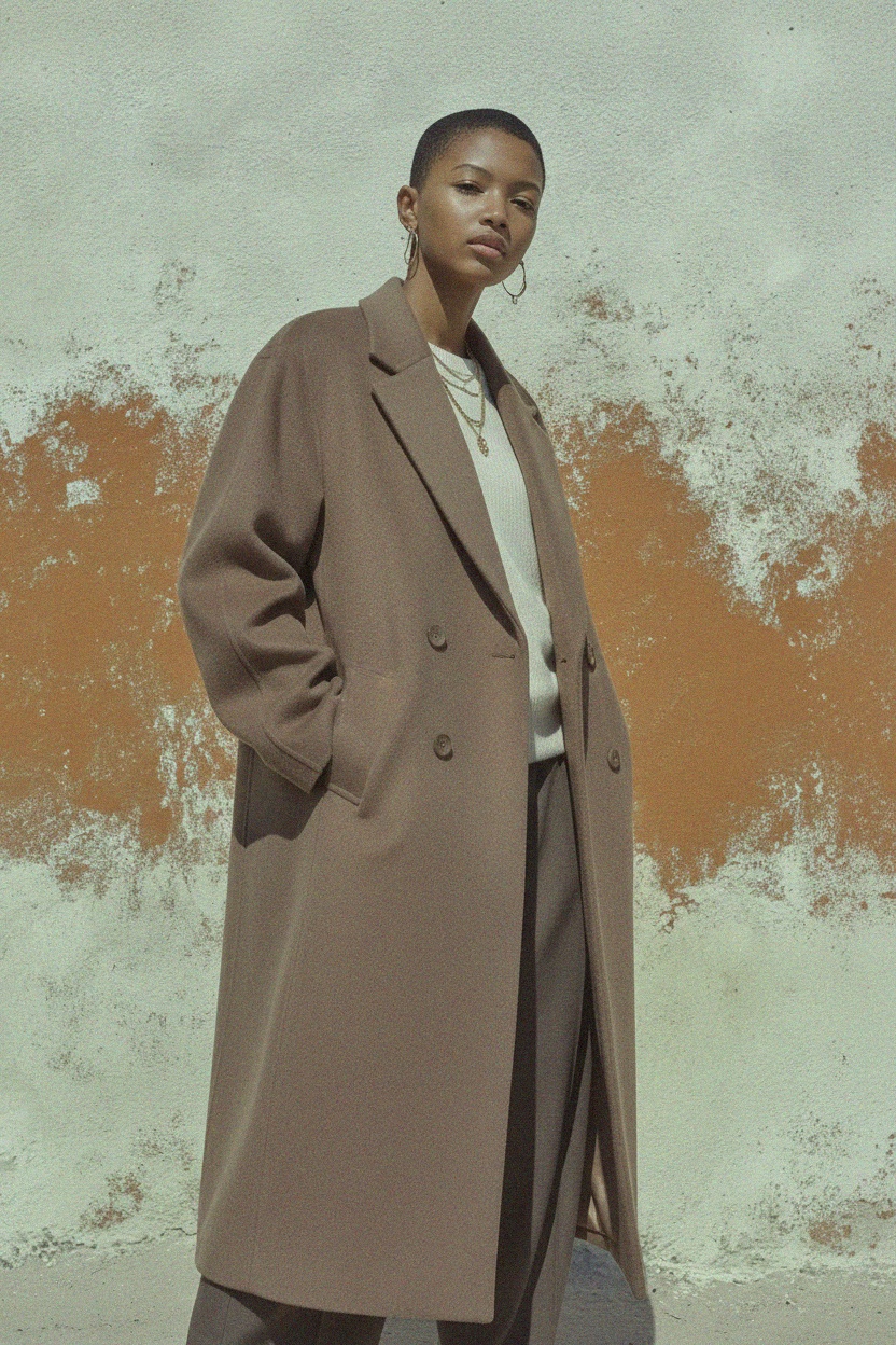 Classic Long Oversize Coat photo 2