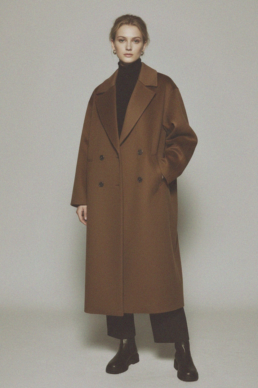 Classic Long Oversize Coat photo 3