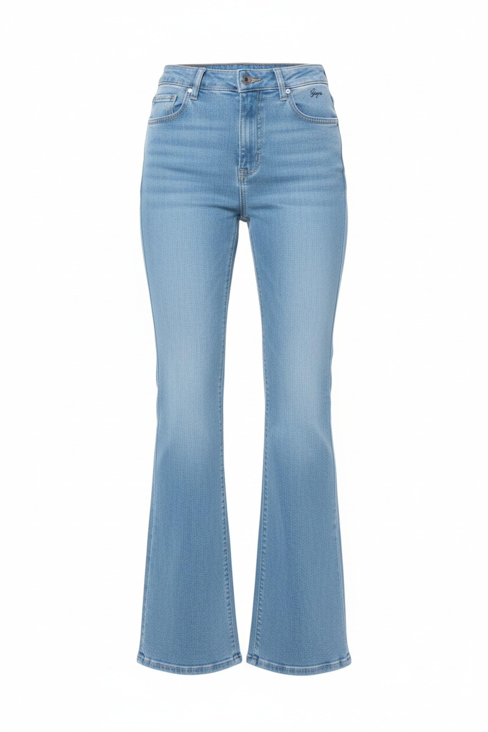 High-Waist Flared Denim Jeans photo 1