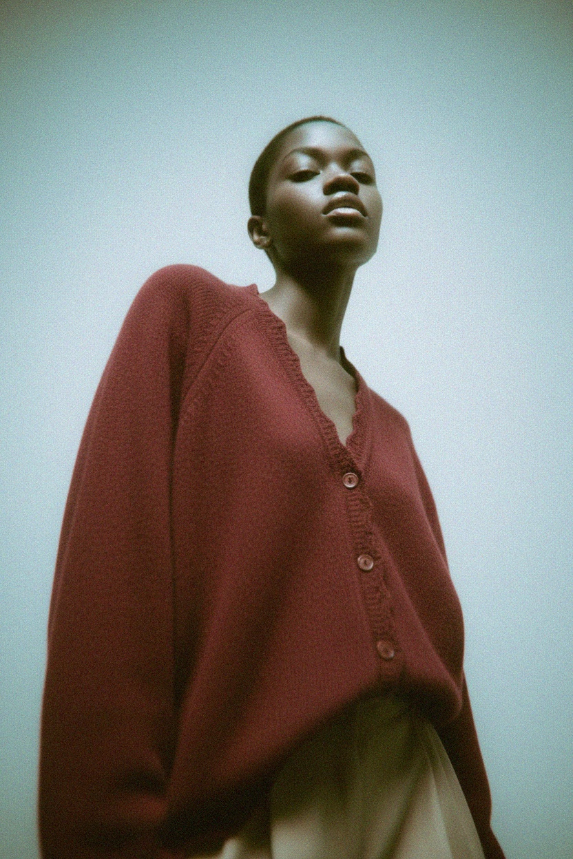 Soft Knit Button-Front Cardigan photo 2