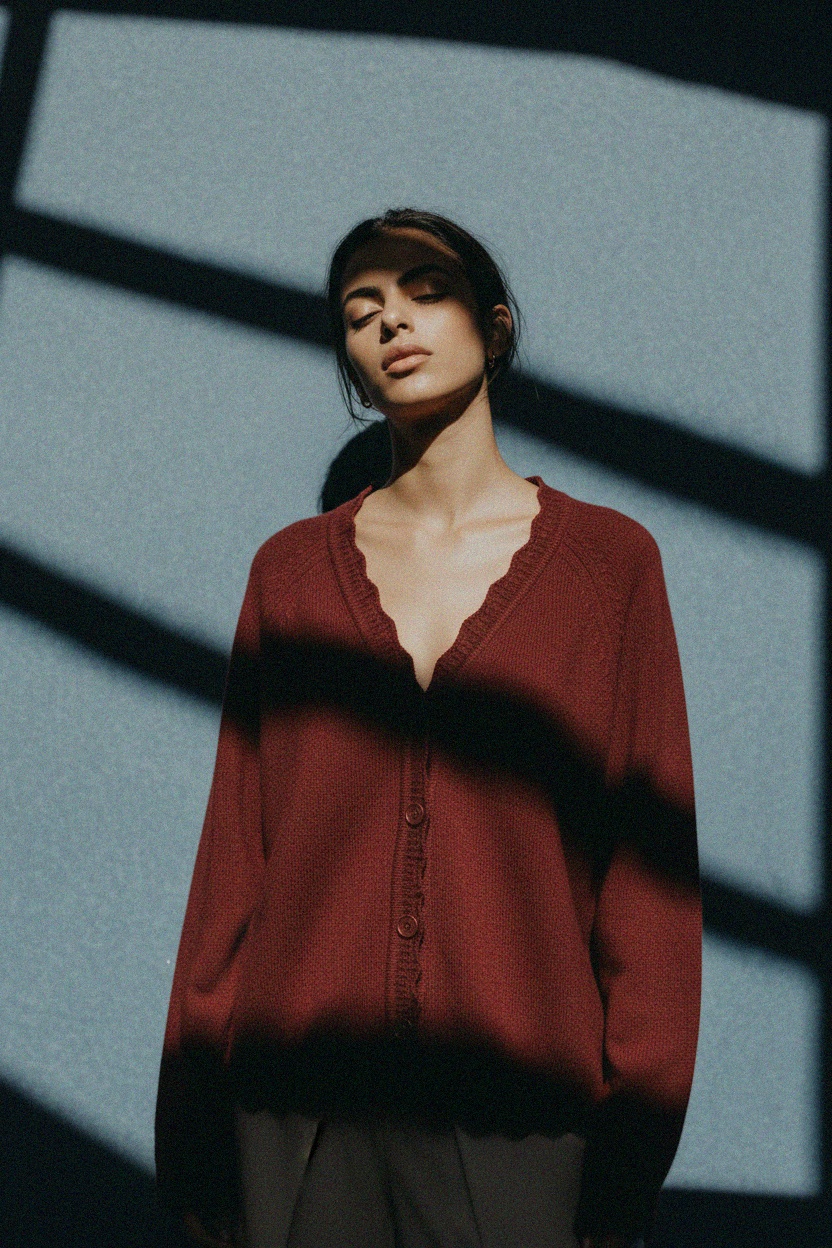 Soft Knit Button-Front Cardigan photo 3