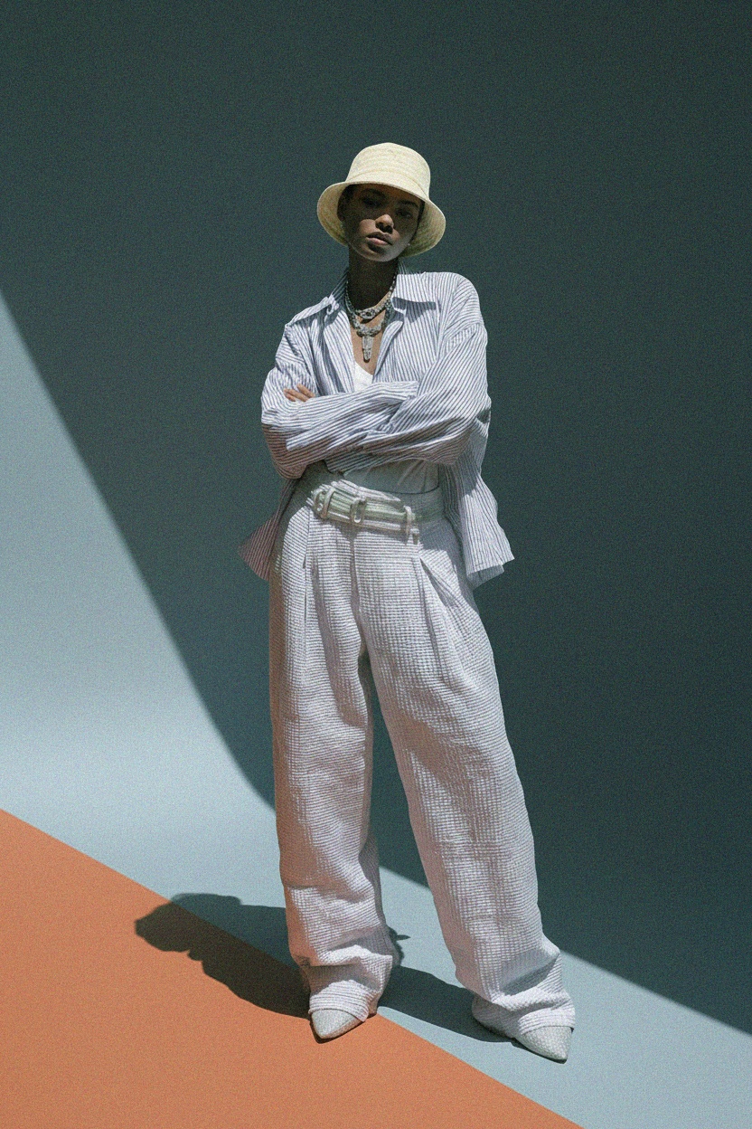 Yellow Striped Terry Bucket Hat photo 3