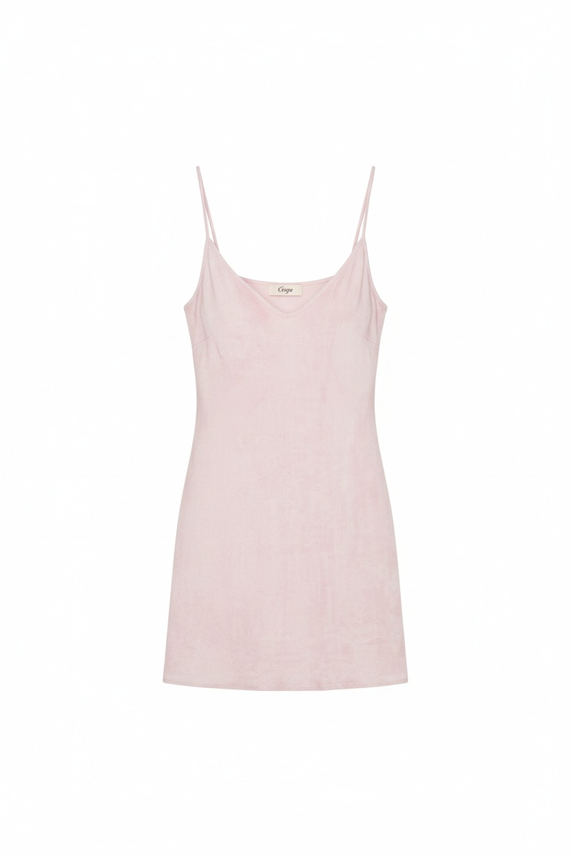 Light Pink Sleeveless Mini Slip Dress photo 1