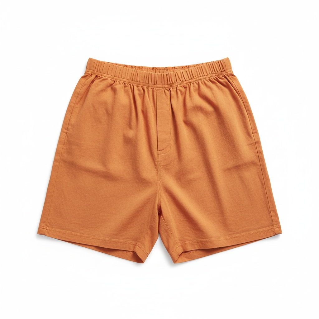 Comfortable Orange Boxer-Style Shorts photo 1