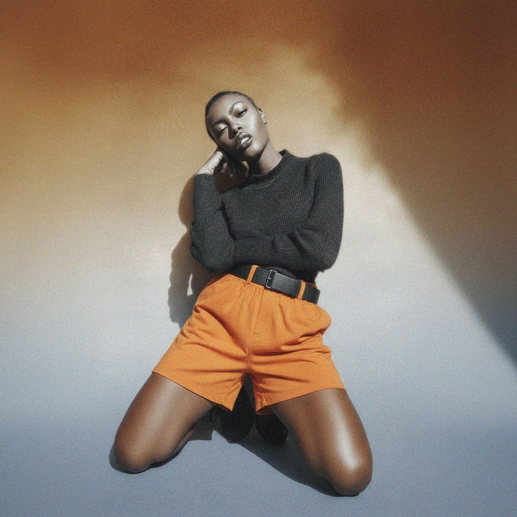 Comfortable Orange Boxer-Style Shorts photo 3