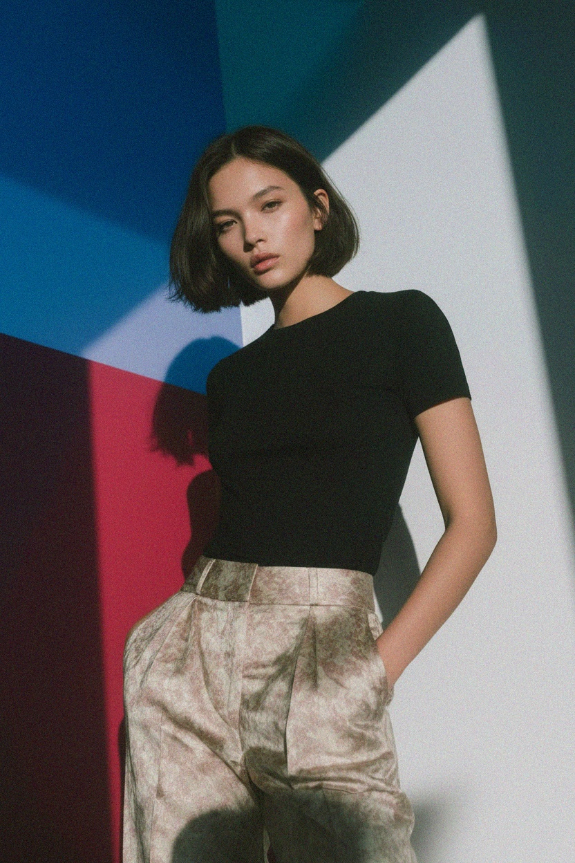 Essential Fitted Black Short Sleeve T-Shirt photo 2