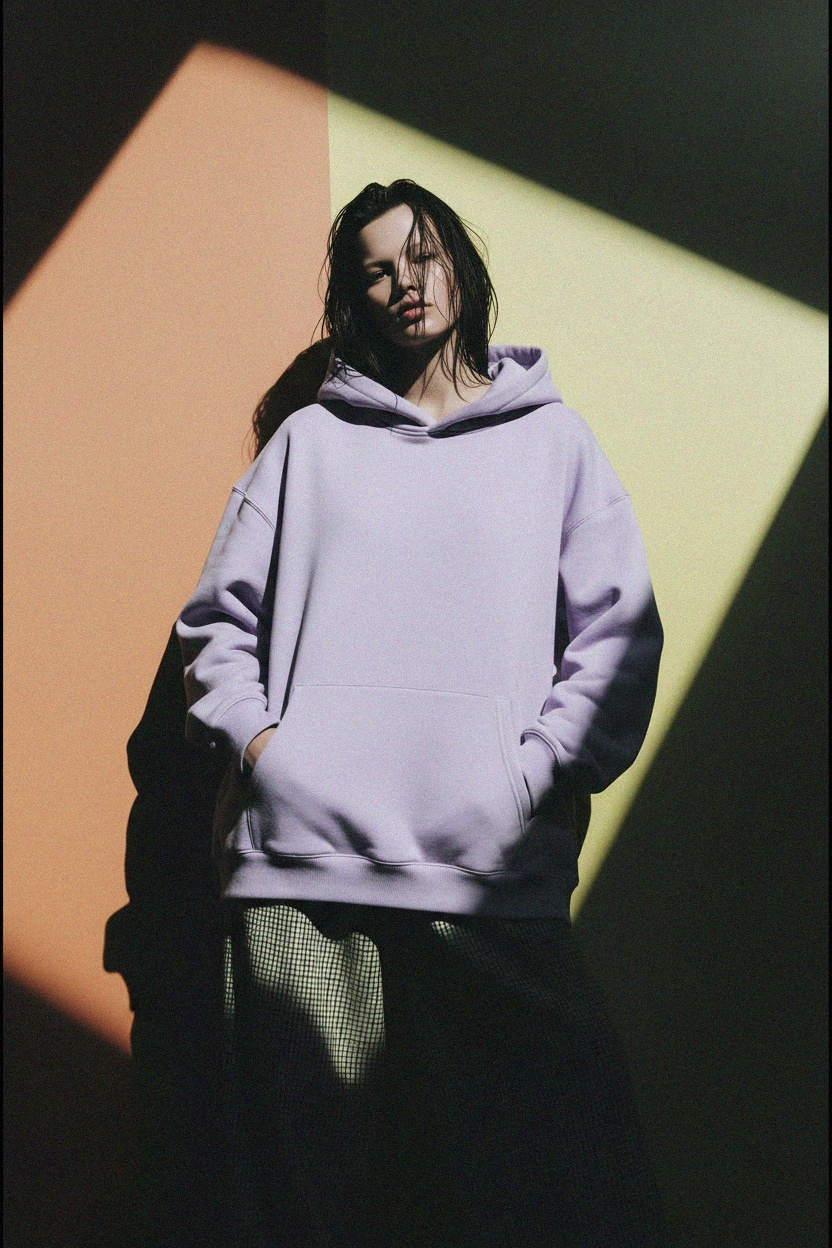 Oversized Lavender Hoodie photo 2