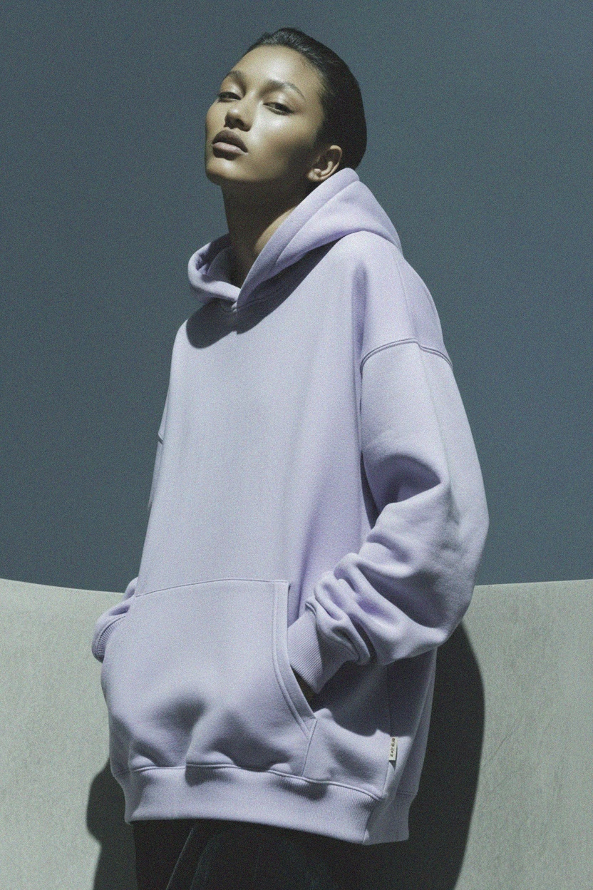 Oversized Lavender Hoodie photo 3