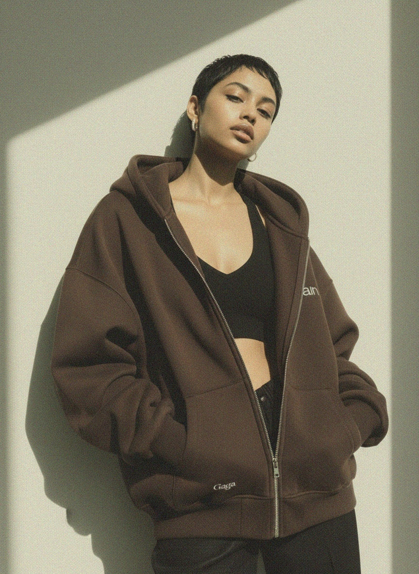 Oversized Full-Zip Hoodie photo 2