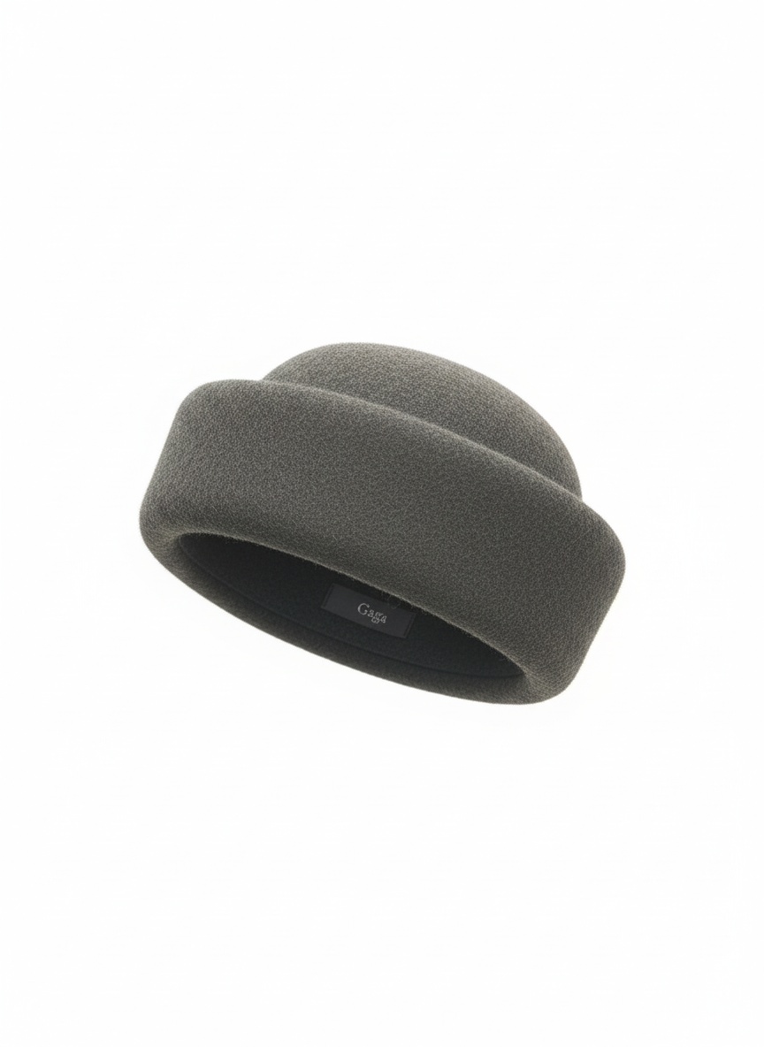 Grey Felted Roll-Brim Hat photo 1