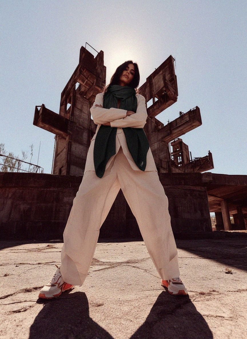 Classic Black Silk Scarf photo 3