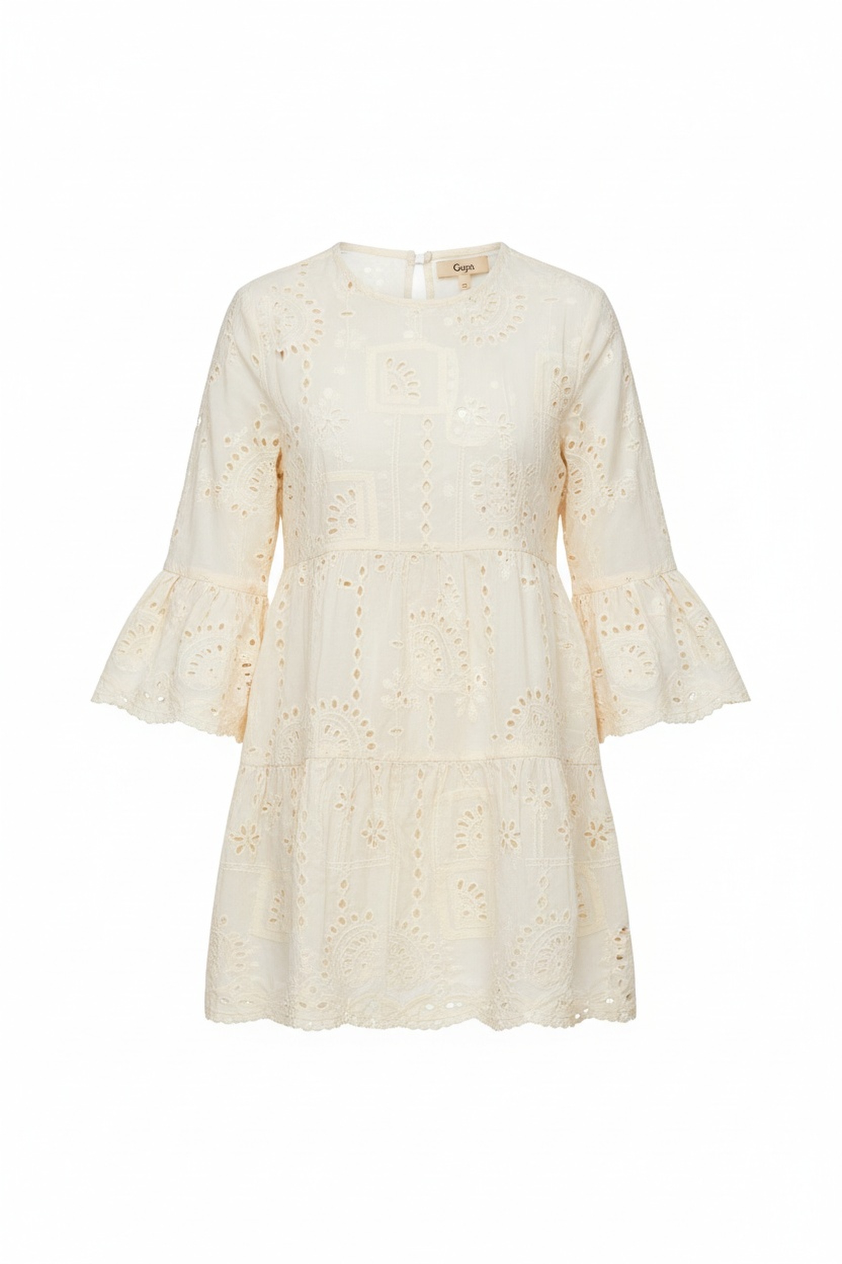 Embroidered Eyelet Mini Dress photo 1