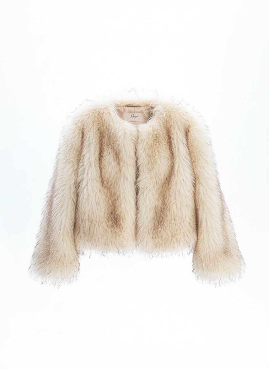Fluffy Faux Fur Oversize Short Jacket photo 1