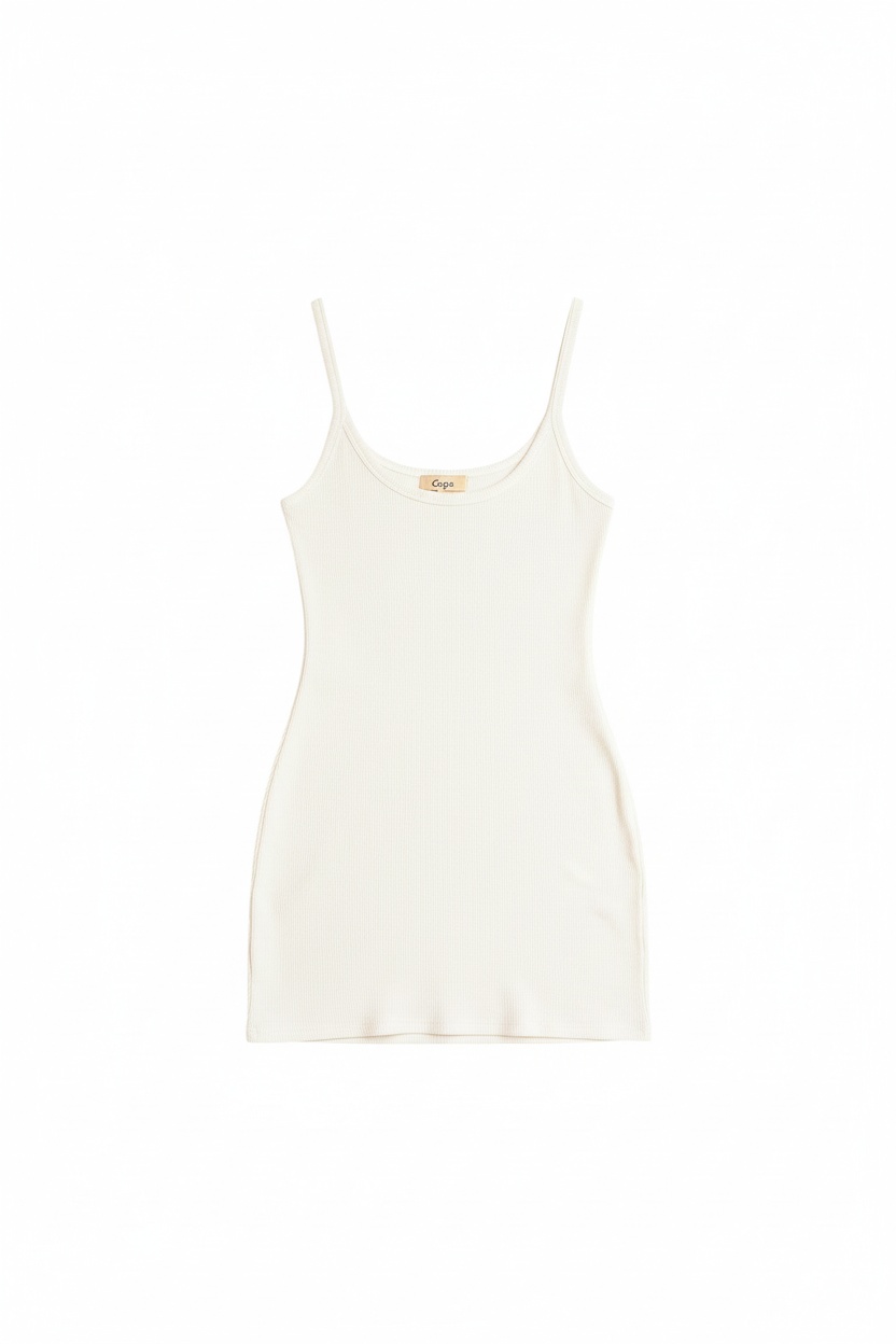 Ribbed Mini Tank Dress photo 1