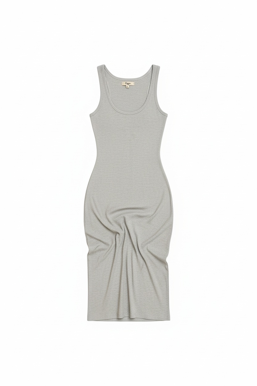 Ribbed Midi Tank Dress photo 1