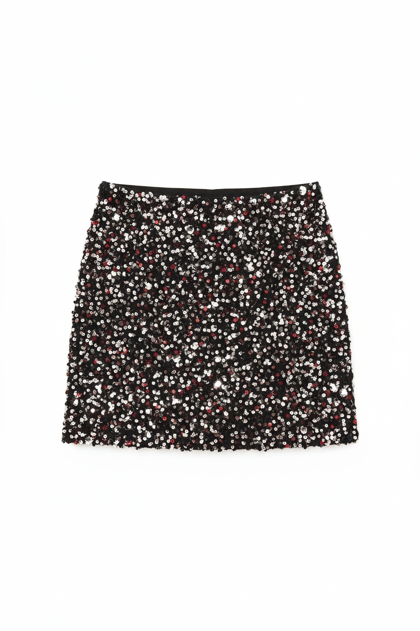 Sparkling Sequin Mini Skirt photo 1