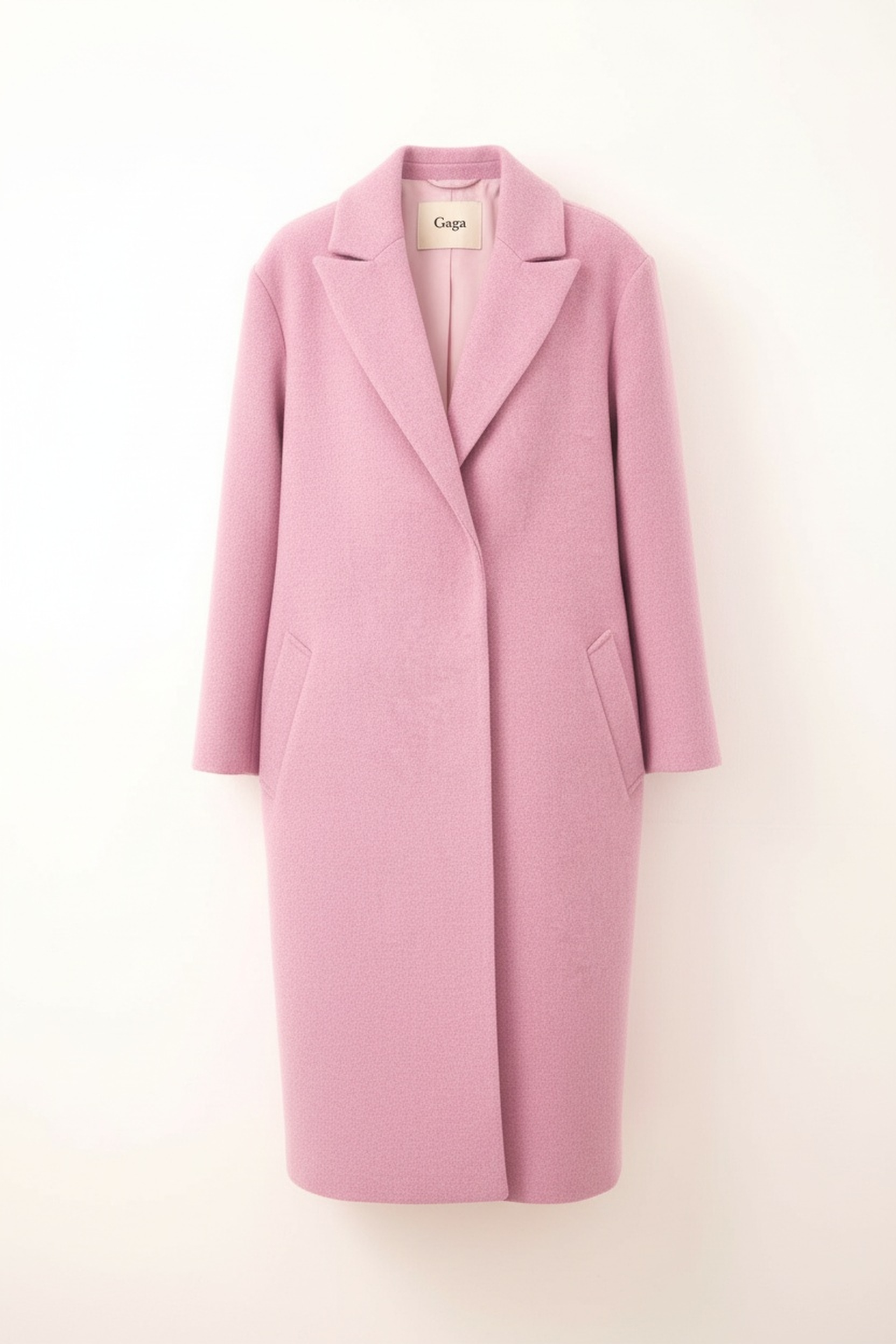 Oversized Chic Long Pink Coat photo 1