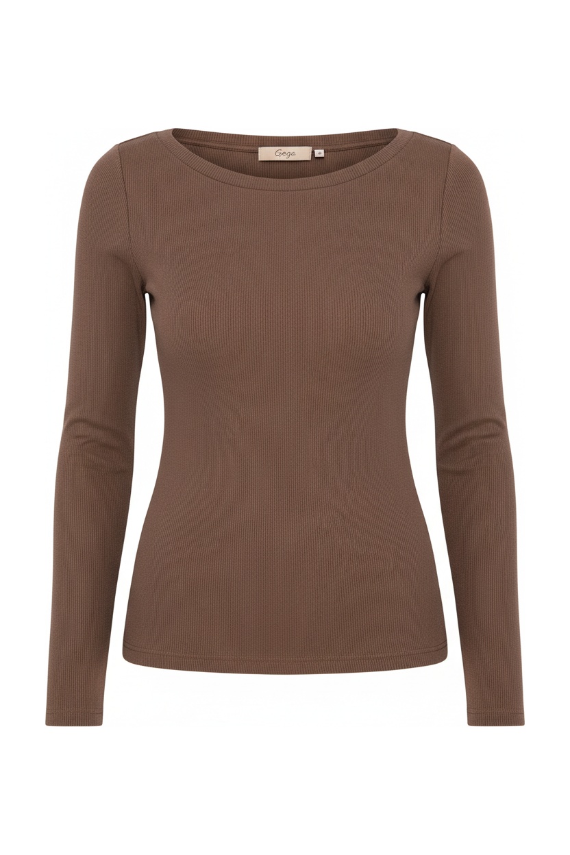 Essential Ribbed Long Sleeve Top photo 1
