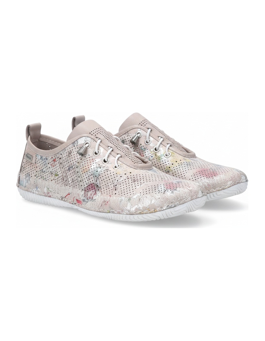 Perforated Floral Slip-On Sneakers photo 1