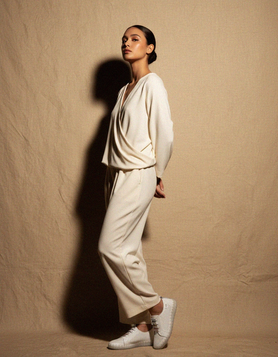 White Perforated Slip-On Sneakers photo 4