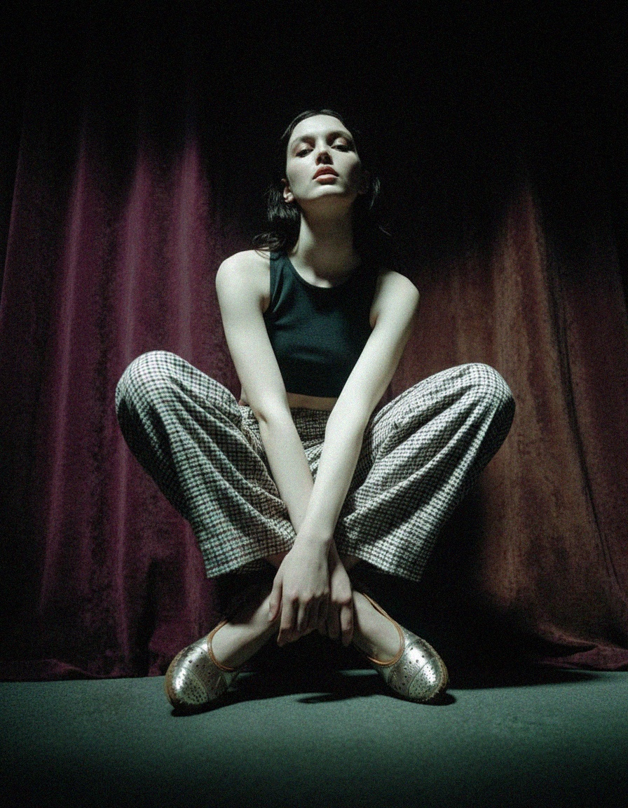 Metallic Perforated Slip-On Comfort Flats photo 2