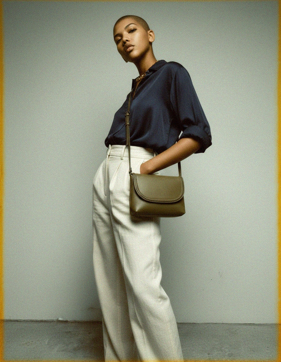 Venezia Olive Green Flap Crossbody Bag photo 3