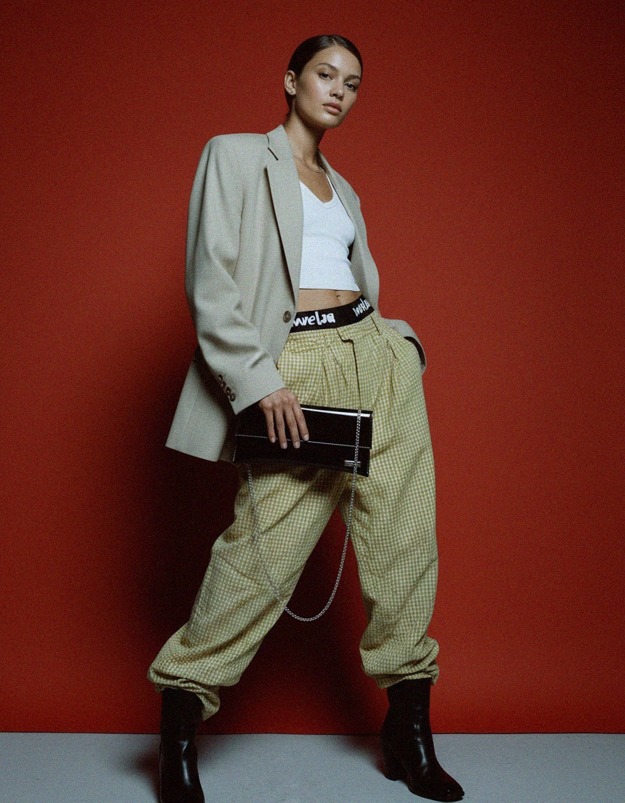 Sleek Black Patent Clutch Bag with Chain Strap photo 2