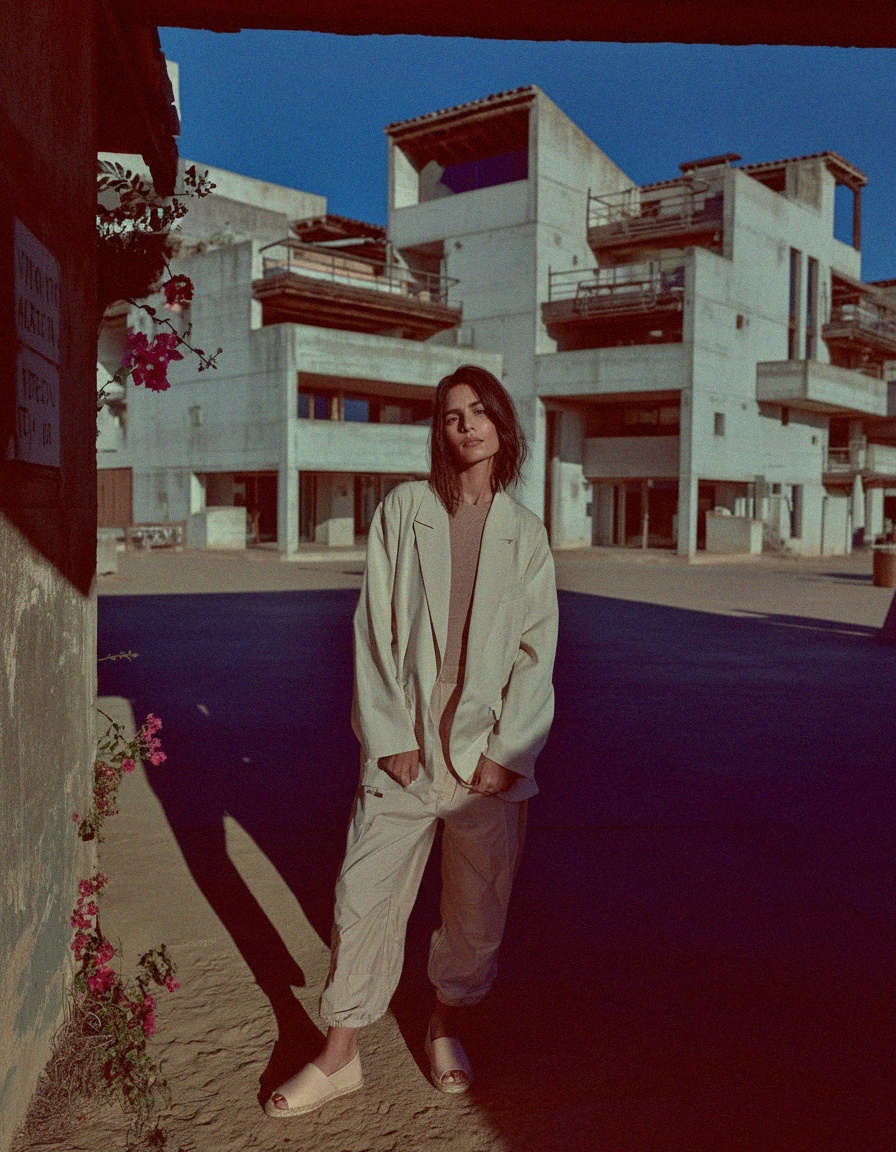 Beige Leather Peep-Toe Espadrille Sandals photo 3