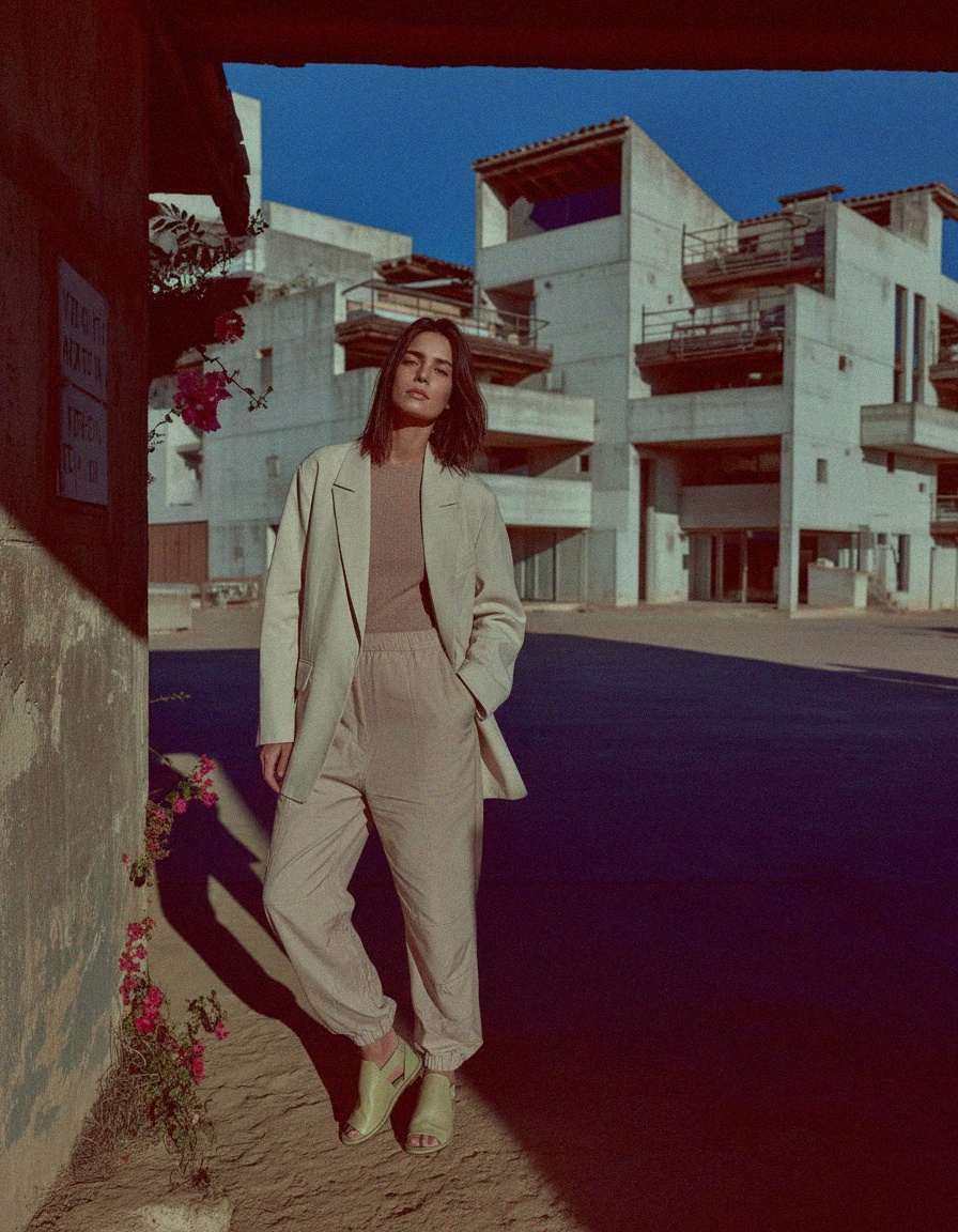 Soft Leather Peep Toe Flat Sandal with Ankle Strap photo 3