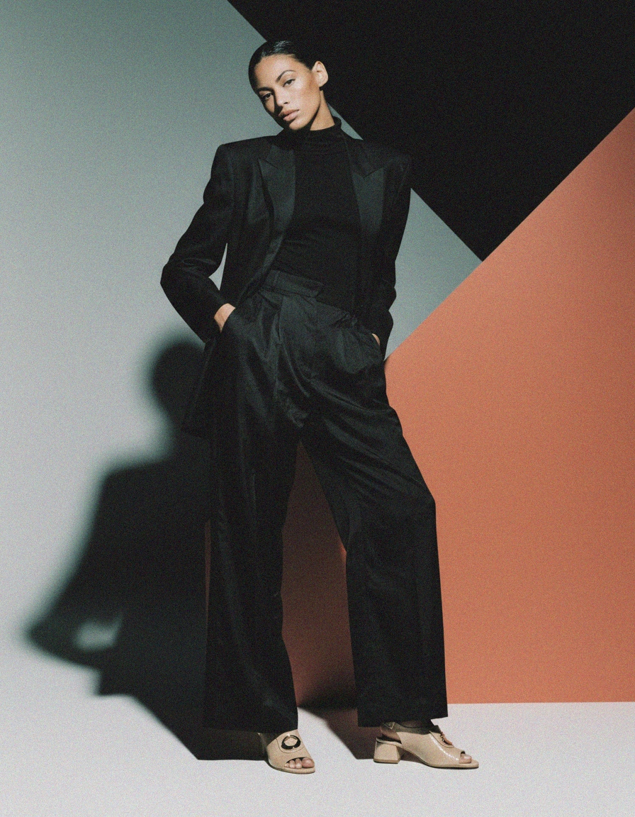 Beige Block Heel Slingback Sandals photo 4