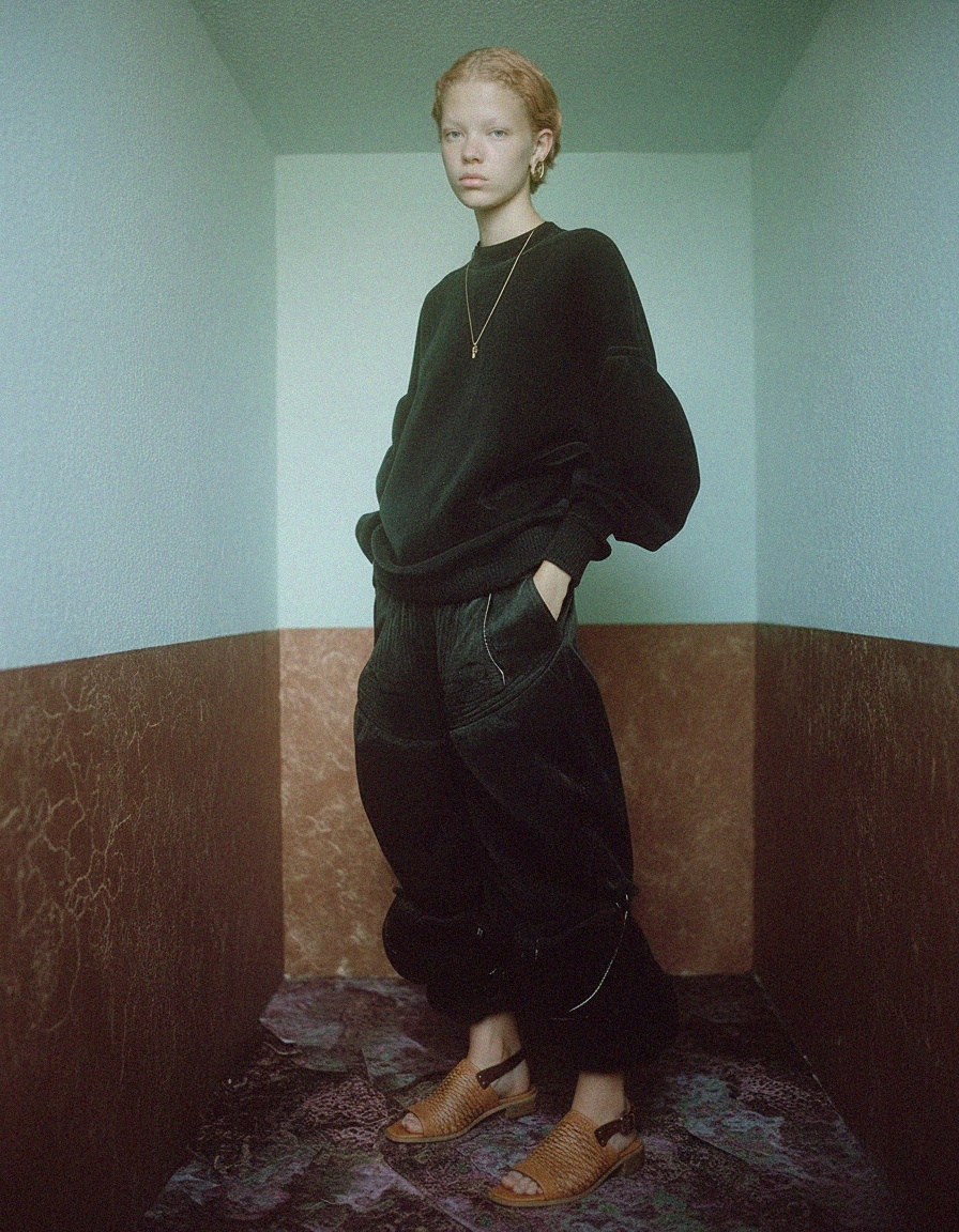 Brown Woven Pattern Ankle Strap Block Heel Sandal photo 3