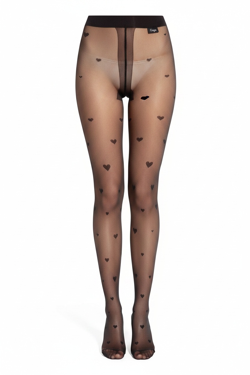 Charming Heart Pattern Sheer Tights photo 1