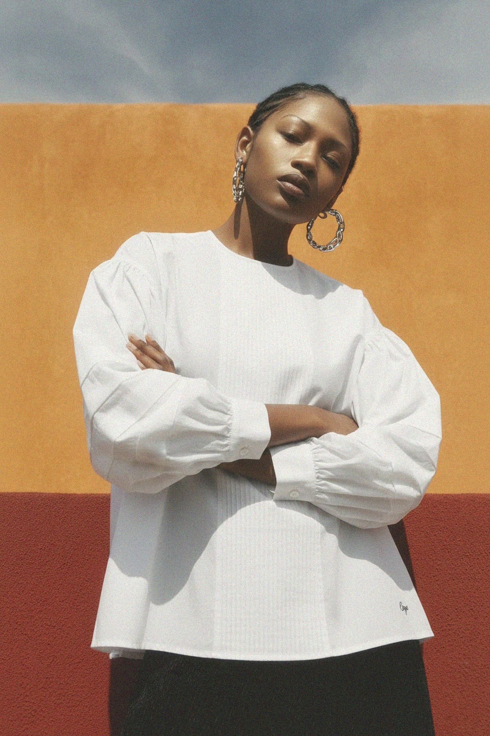 Relaxed Fit Voluminous Sleeve Blouse photo 2