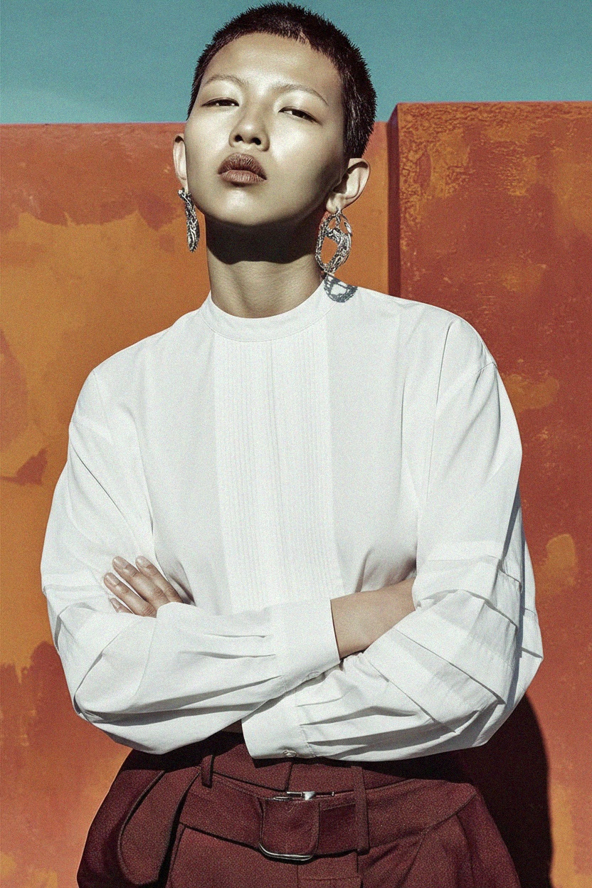 Relaxed Fit Voluminous Sleeve Blouse photo 4