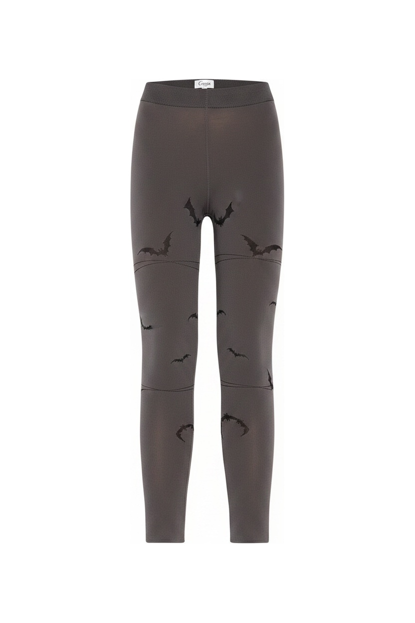Grey Bat Pattern Tights photo 1
