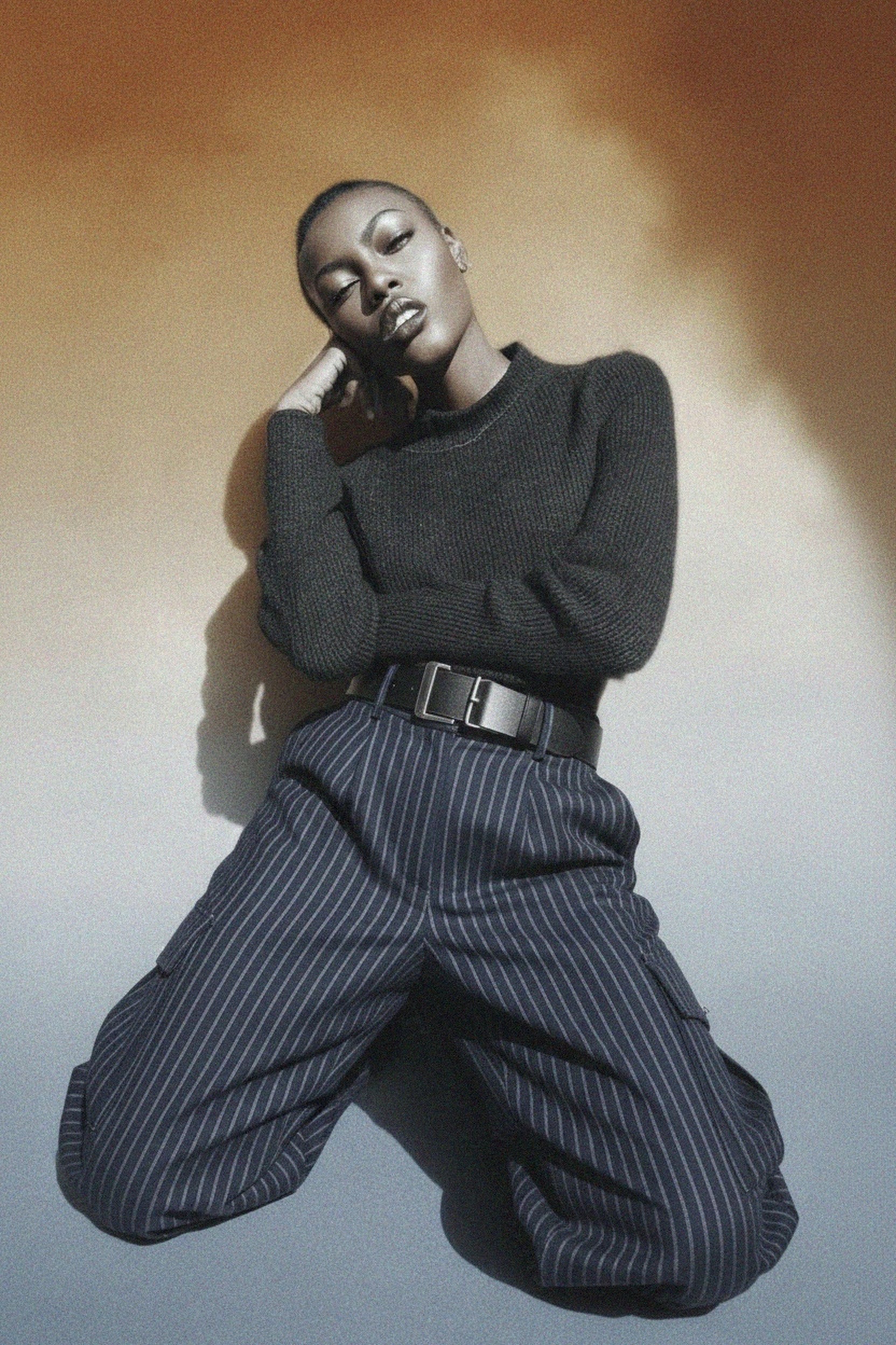 Chic Pinstripe Wide-Leg Pants photo 2