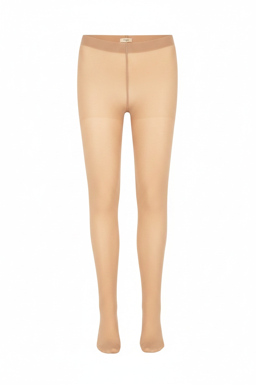 Sheer Beige Tights for Smooth Leg Coverage photo 1