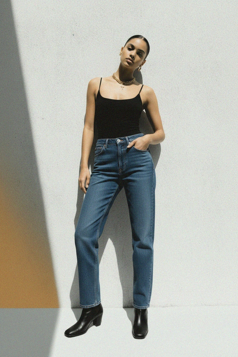 Classic Blue Denim Jeans photo 3