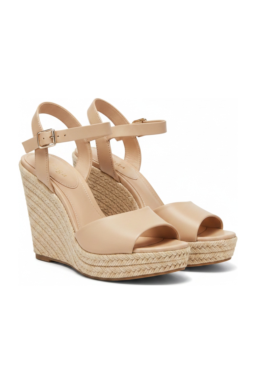 Chic Open Toe Wedge Sandals with Ankle Strap photo 1