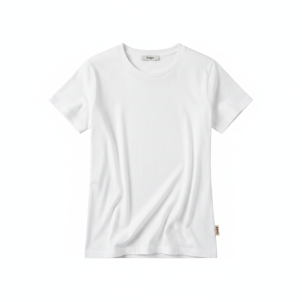 Classic White Crew Neck T-shirt photo 1