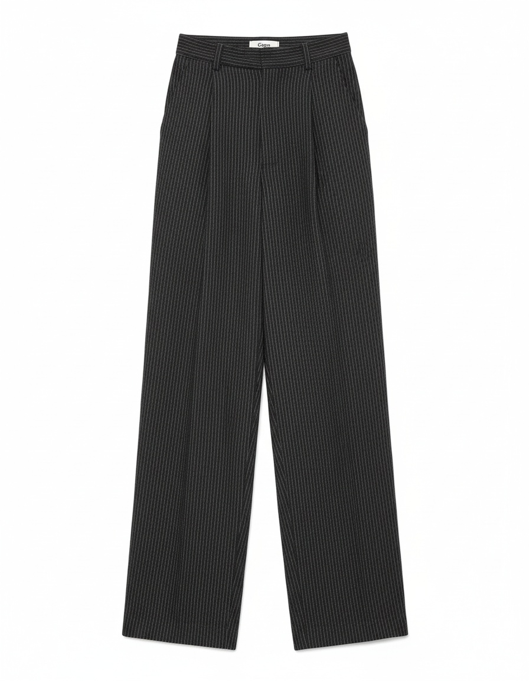 Oversized Pinstripe Wide-Leg Long Pants photo 1