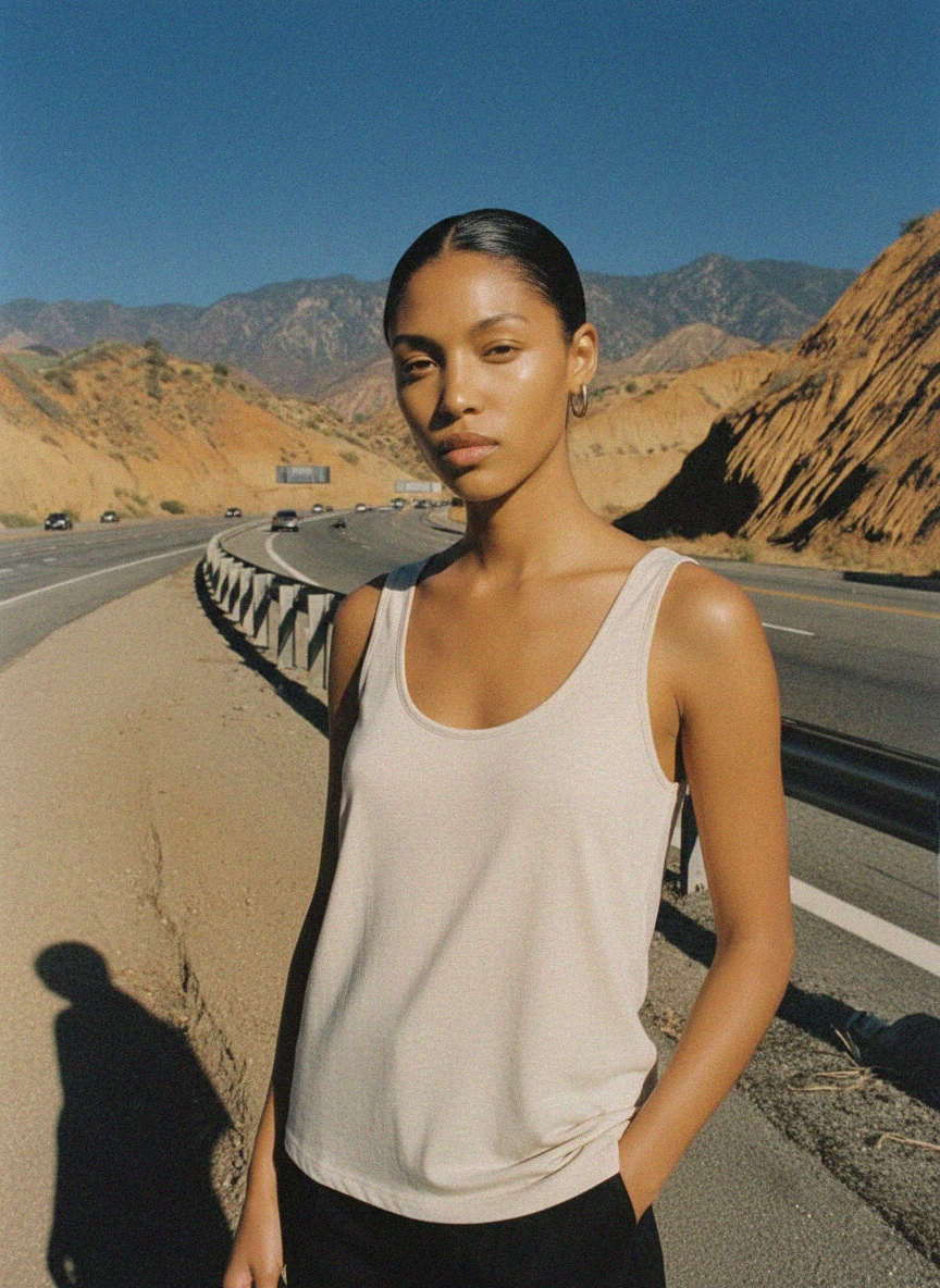 Relaxed Fit Scoop Neck Tank Top photo 4