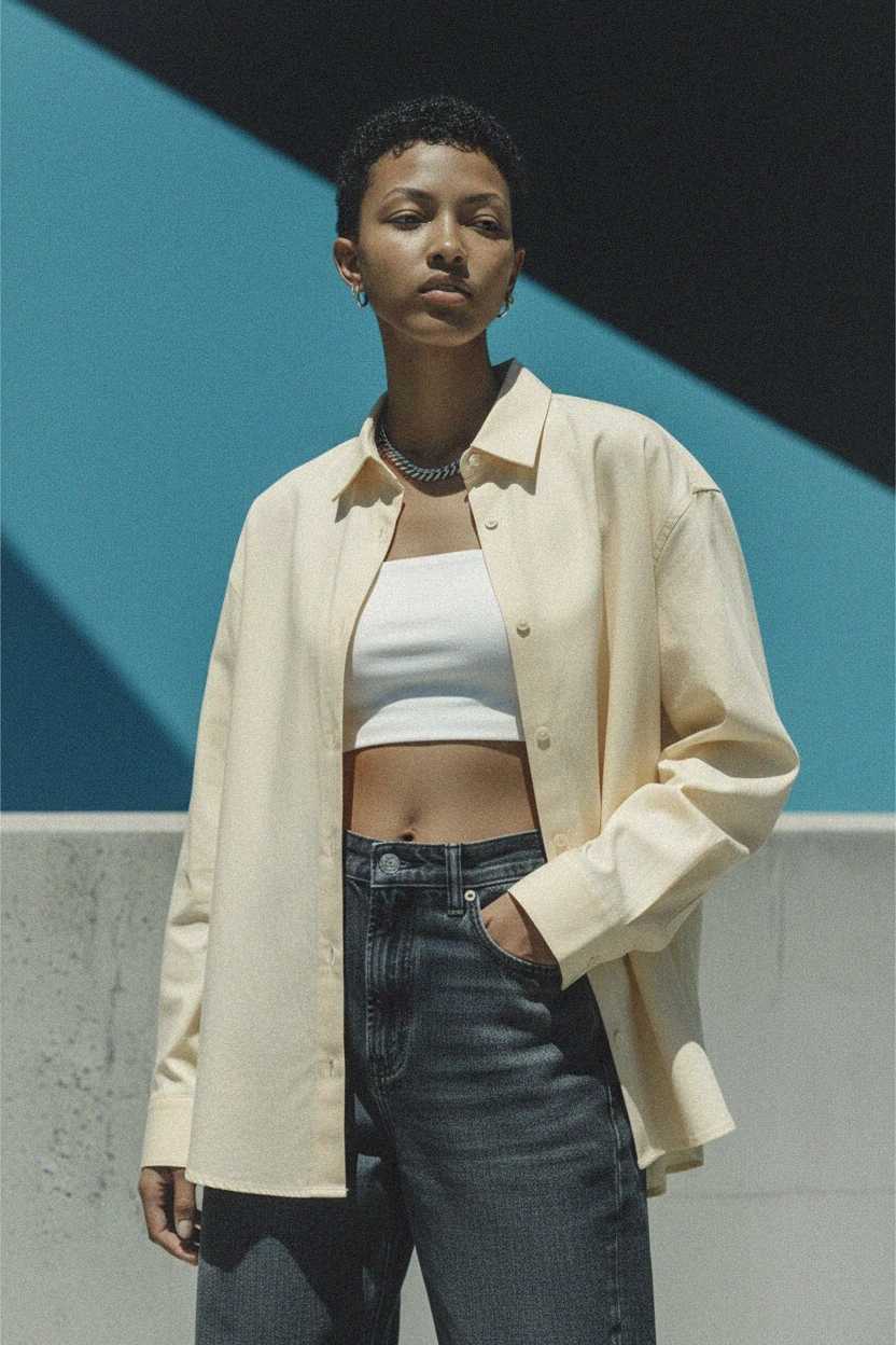Oversized Button-Up Shirt photo 3