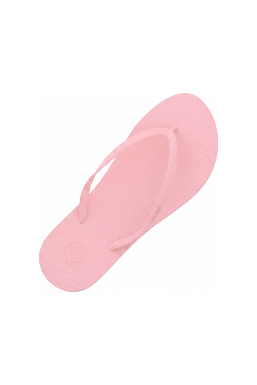 Pink Textured Flip-Flops photo 1