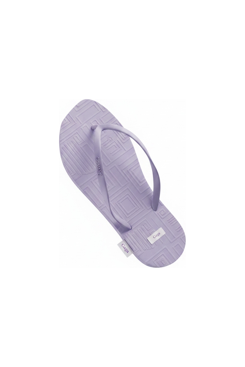 Textured Sole Casual Flip-Flops in Purple photo 1